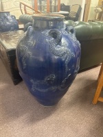 Blue dragon urn