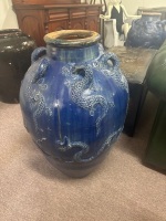 Blue dragon urn - 2