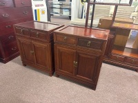 2x Rosewood side cabinets - 2