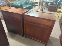 2x Rosewood side cabinets - 3