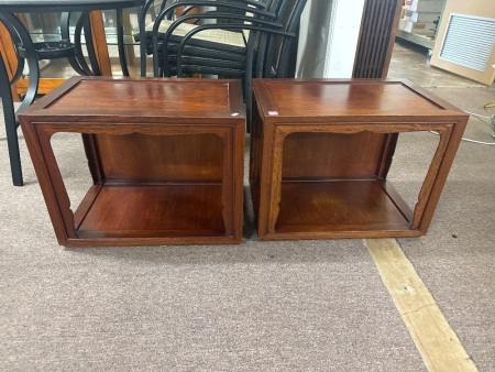 Rosewood side tables