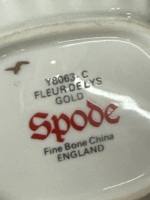 Spode Fleur De Lys Gold Coffee Set England Y8063-C - 4