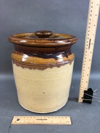 Salt Glazed Storage Jar from Bennets Pottery South Australia