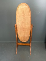 Modern Oval Mirror on Stand - 3