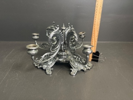 Antique Style Heavy Metal Candelabra