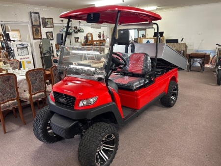 Custom Carts SG electric utility cart with aluminium tipping tray