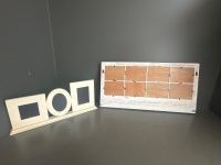 2 x White Coastal Style Picture Frames - 2