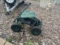 Metal tow behind buggy