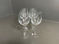 Set 6 Very fine Long stem Krosno Crystal Wine Glasses - 2