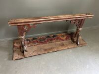 Antique Kneeling Praying Pew - 1450 x 660 x 450