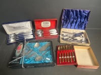 Mixed lot of plated Cutlery, Splades & Servers