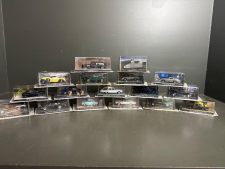 Collection of James Bond 007 Collectable cars - Goldfinger, From Russia with Love & Dr No