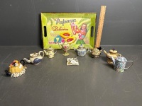 Collection of 8 Miniature Teapots