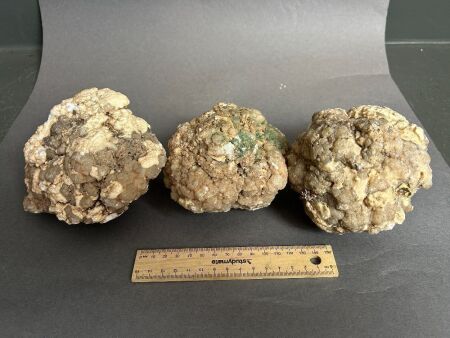 Three Crystal Geodes from Morocco