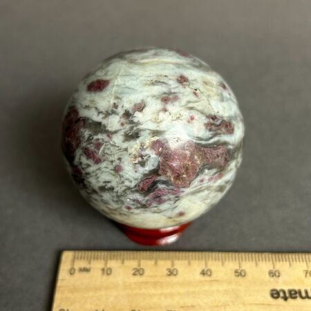 PINK TOURMALINE and DOLOMITE Crystal Ball Sphere