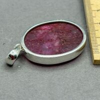 Sterling Silver pendant with RUBY Gemstone - 2