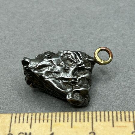 CAMPO DEL CIELO Iron meteorite from Argentina made into a pendant