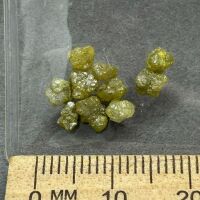 3 carats uncut rough Yellow DIAMONDS - 2