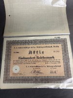 Collection of old German Bond certificates - 2