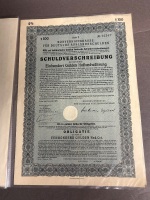 Collection of old German Bond certificates - 3