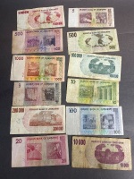 Collection of ZIMBABWE Banknotes - 2