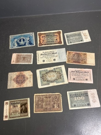 Collection of old GERMAN Banknotes