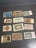 Collection of old GERMAN Banknotes