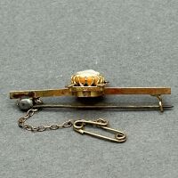 Antique 9ct gold cameo brooch - 3