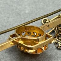 Antique 9ct gold cameo brooch - 4