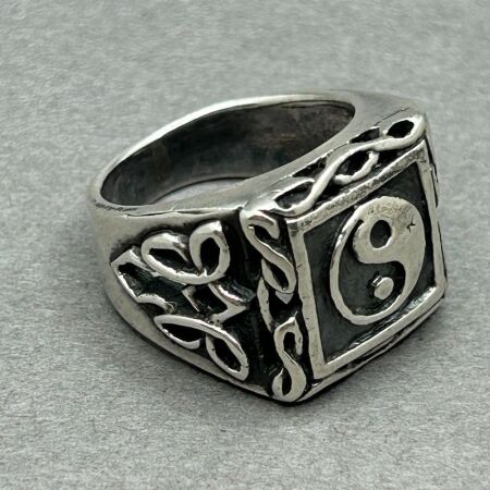 Solid Sterling Silver (925) Yin Yang ring