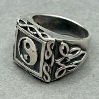 Solid Sterling Silver (925) Yin Yang ring - 2