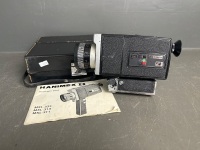 Hanimex Loadmatic MXL311 Super 8 video camera in original case with instructions