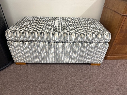 Blue & White Ottoman