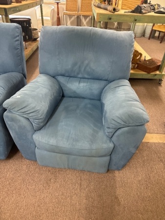 Blue Reclining Lounge Chairs