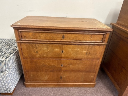 Chest of Drawers with 3 Large Drawers & 1 Small Drawer