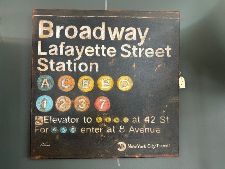 Broadway Lafayette Station 900 x 900 Canvas New York City Transit