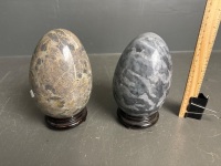 2 marble dragon eggs - 2