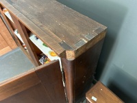 Vintage wall cabinet + small table cabinet - 3