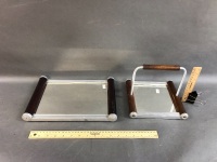 2 French Art Deco Mirror Trays