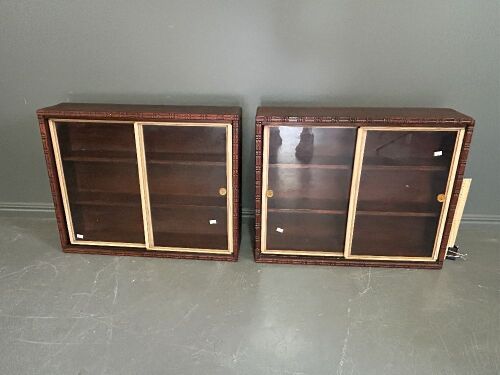 2 Bench Top Display Cabinets