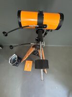 Short Tube Catadioptric Equatorial Reflector Telescope D-114mm F-1000mm with Lenses & Accessories - 2