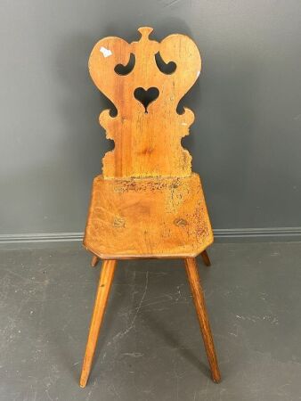 Vintage oak Tirol chair 