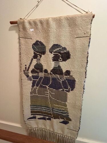 African woven wall hanging