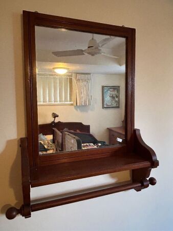 Vintage mirror/rack