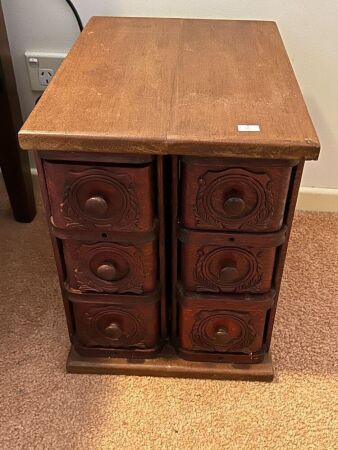 Sewing machine drawers adapted to 6 drawer storage unit