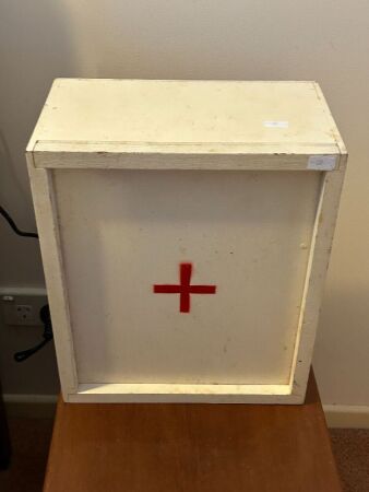 Vintage first aid kit with contents