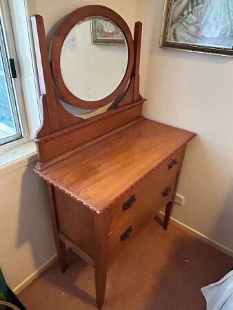 Antique dresser with mirror