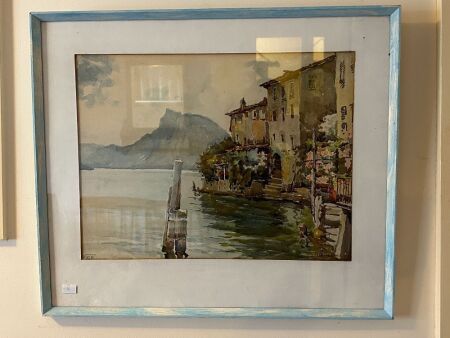 Framed print signed Marc