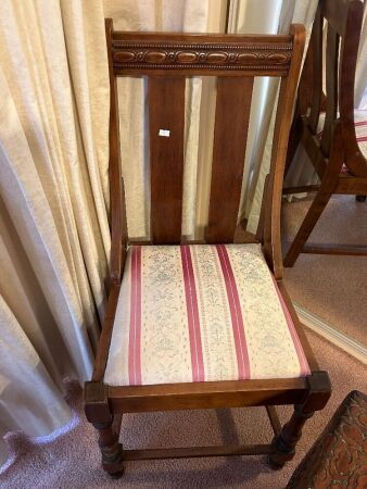 Vintage chair with cushioned seat