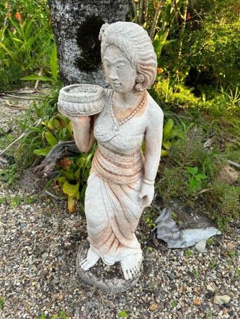 Asian Lady concrete statue